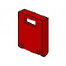 Part 4346 Red Container, Box 2 x 2 x 2 Door with Slot 